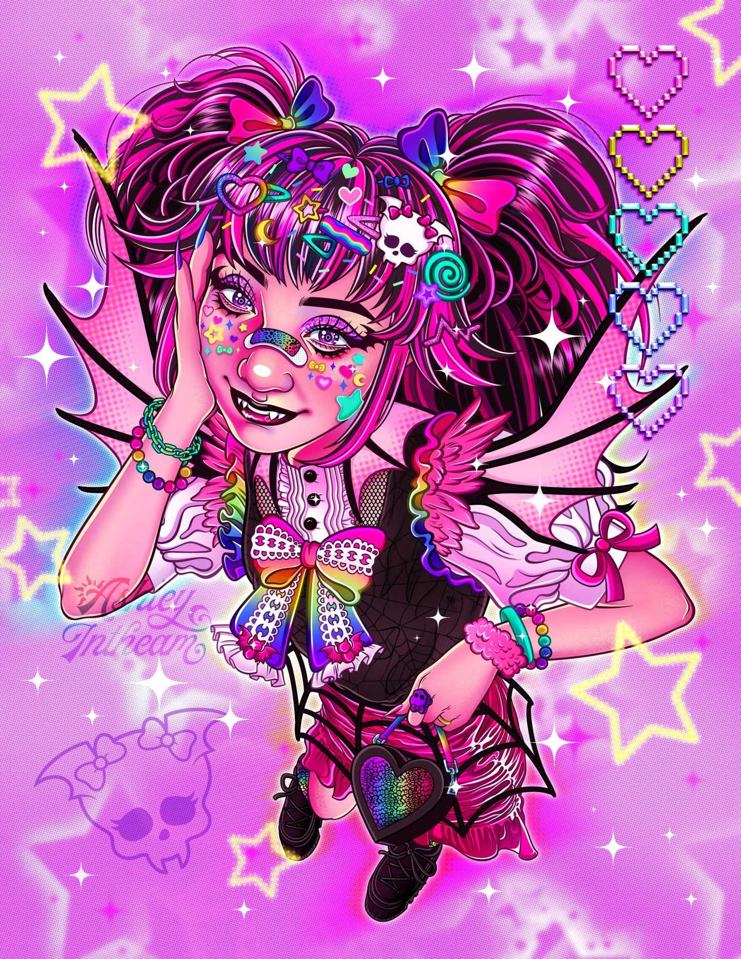 🦇 Decora Draculaura - 8.5" x 11" Print🦇