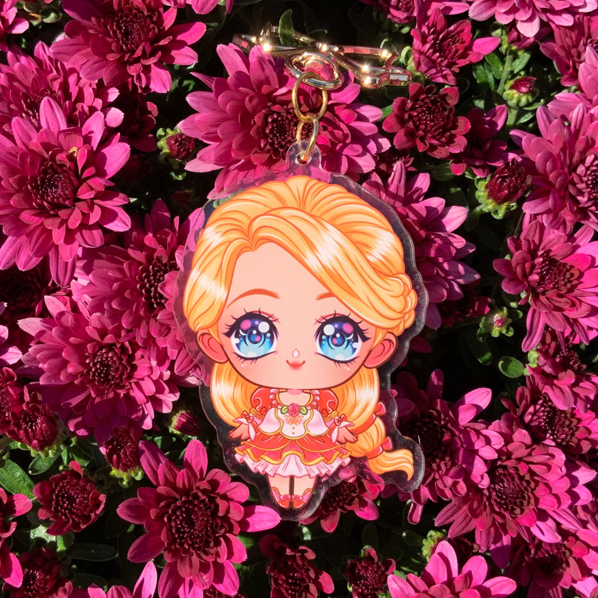 πΈ Chibi Genevieve Acrylic Keychain β Barbie and The Twelve Dancing Princesses