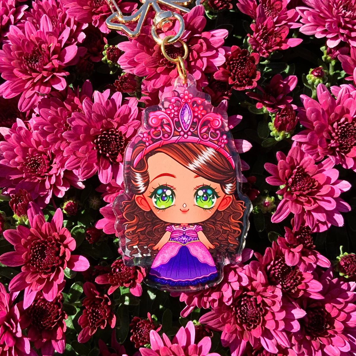 ⨠Chibi Alexa Acrylic Keychain ā Barbie in the Diamond Castle