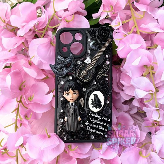 🕷️ Midnight Daydream Wednesday iPhone 13 Mini Case