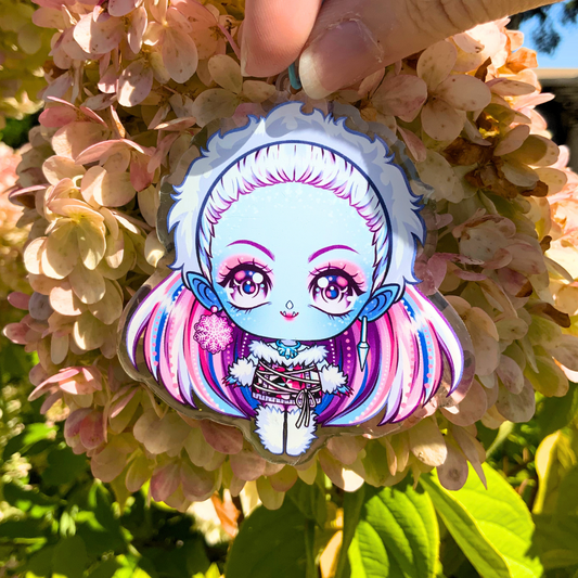 ❄️ Chibi Abbey Bominable Acrylic Keychain