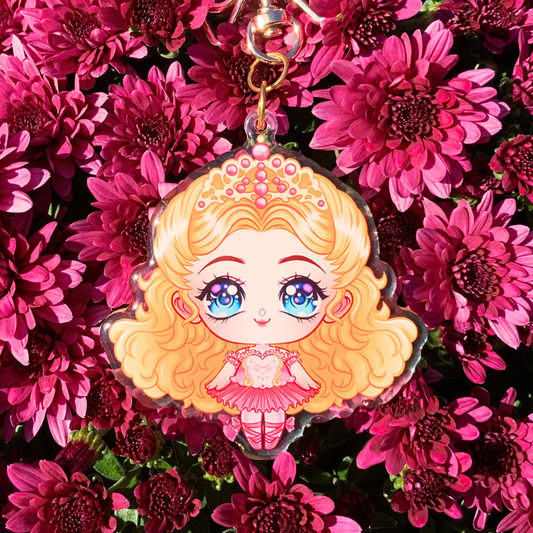 ✨ Chibi Clara Acrylic Keychain – Barbie in the Nutcracker
