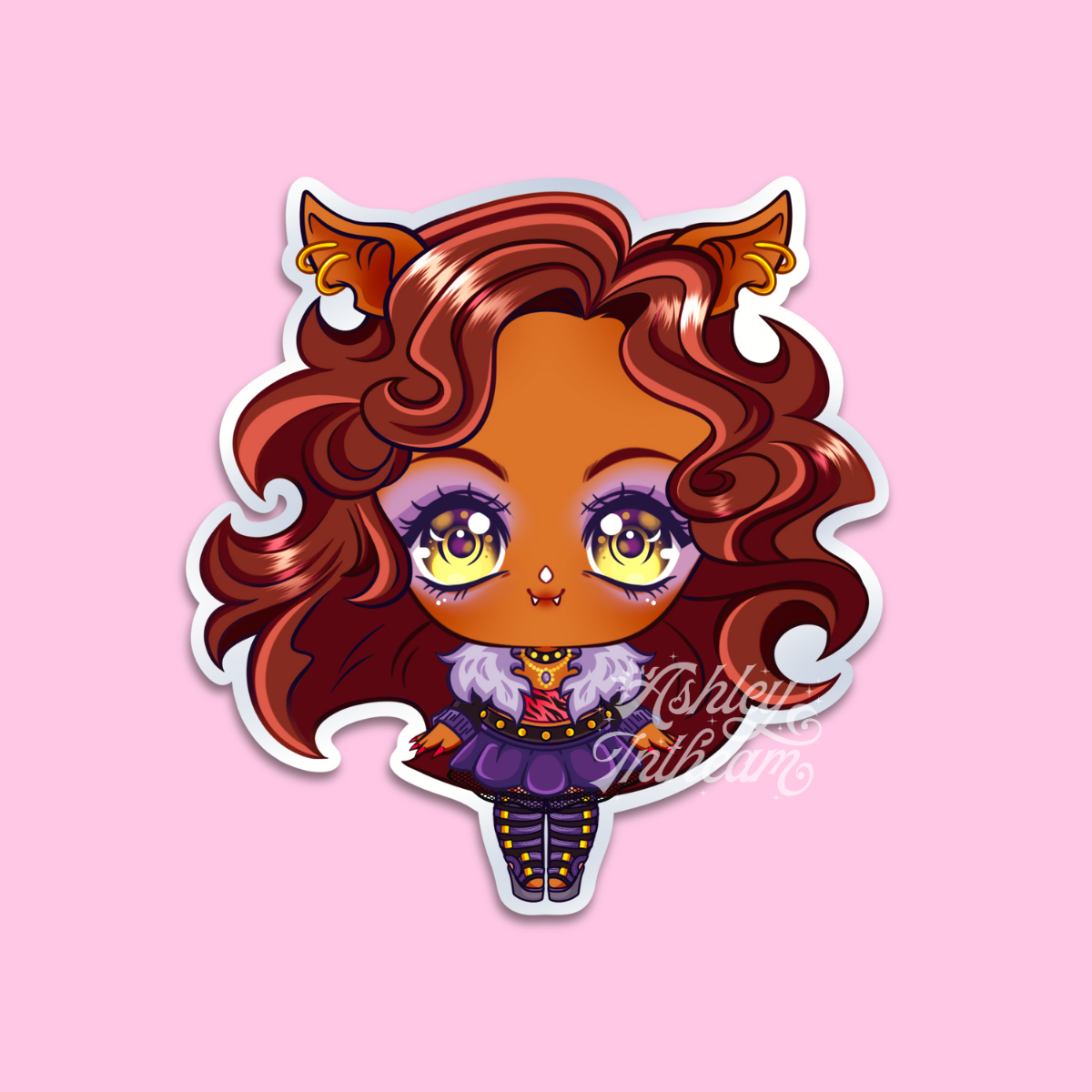 ✨ Chibi Monster High Ghouls – Fangtastic Stickers