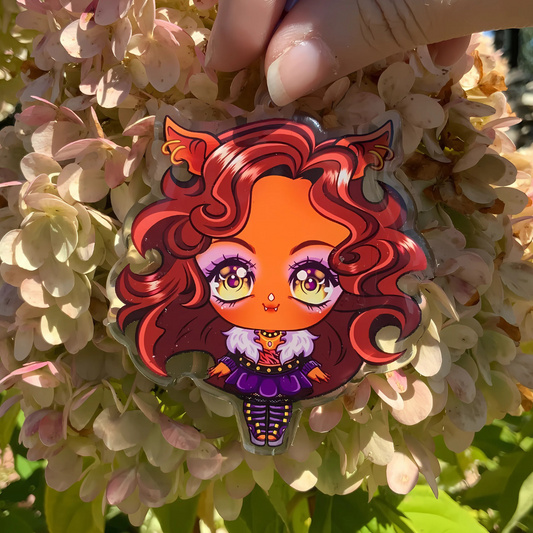 🌙 Chibi Clawdeen Acrylic Keychain