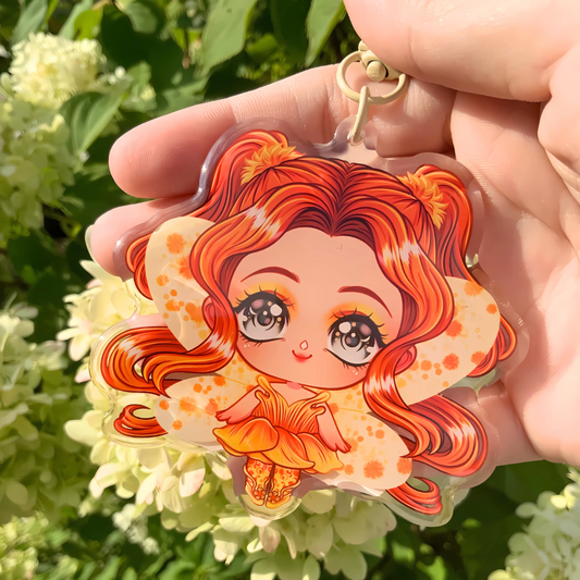 🌼Chibi Dandelion Acrylic Keychain