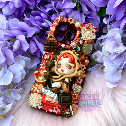 🍫 Choco-Charm Skull Panda iPhone 14 Pro Max Phone Case