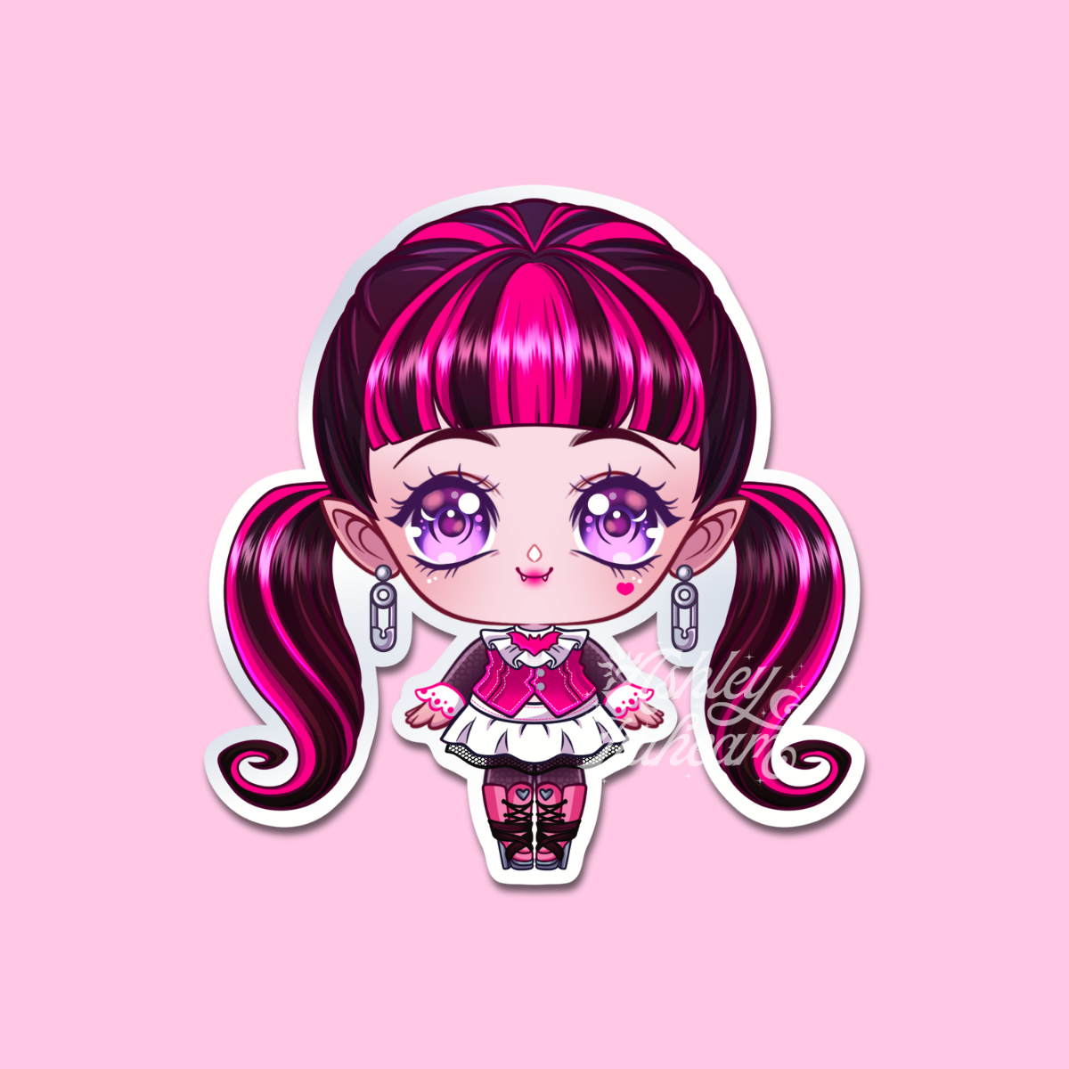 ✨ Chibi Monster High Ghouls – Fangtastic Stickers