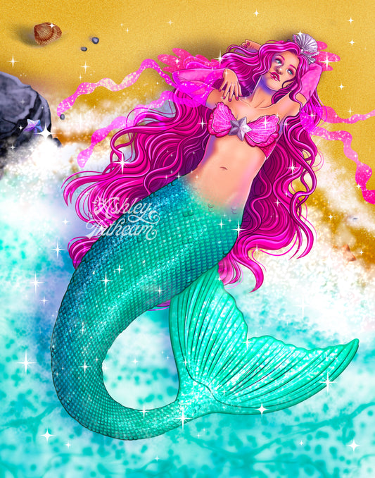 🧜‍♀️ Mermaid Fantasy - 11" x 14" Print🧜‍♀️