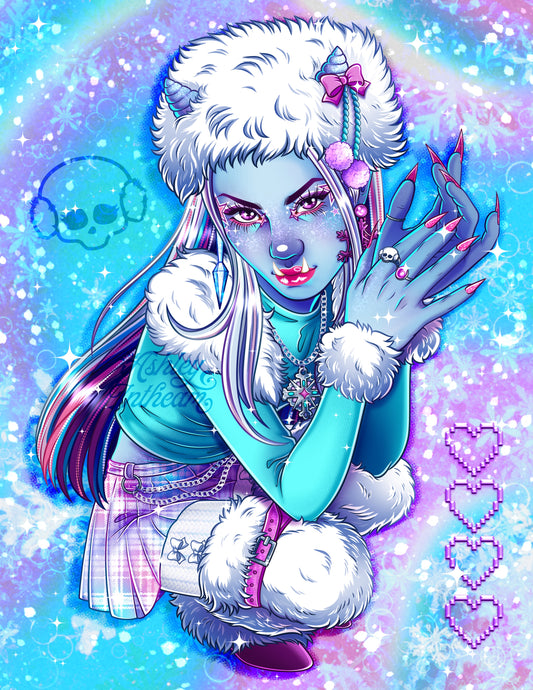 ❄️ Wintercore Abbey Bominable - 8.5" x 11" Print❄️