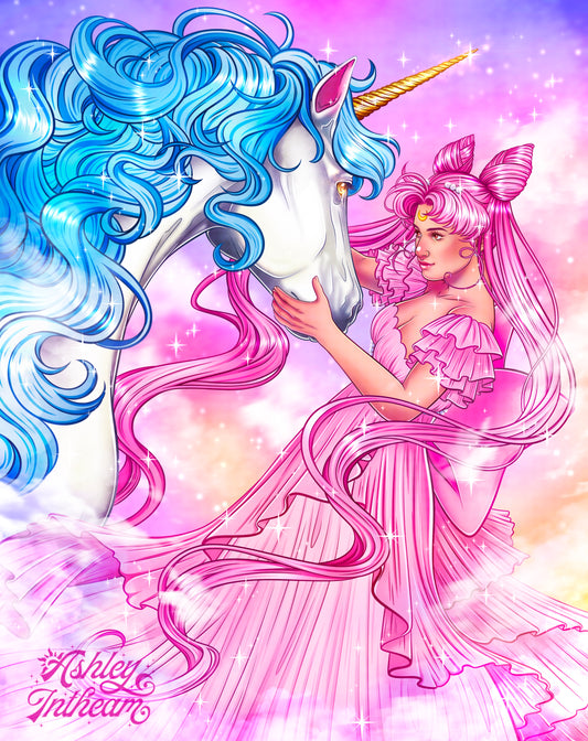 🌙 Chibiusa & Helios - 11" x 14" Print🌙