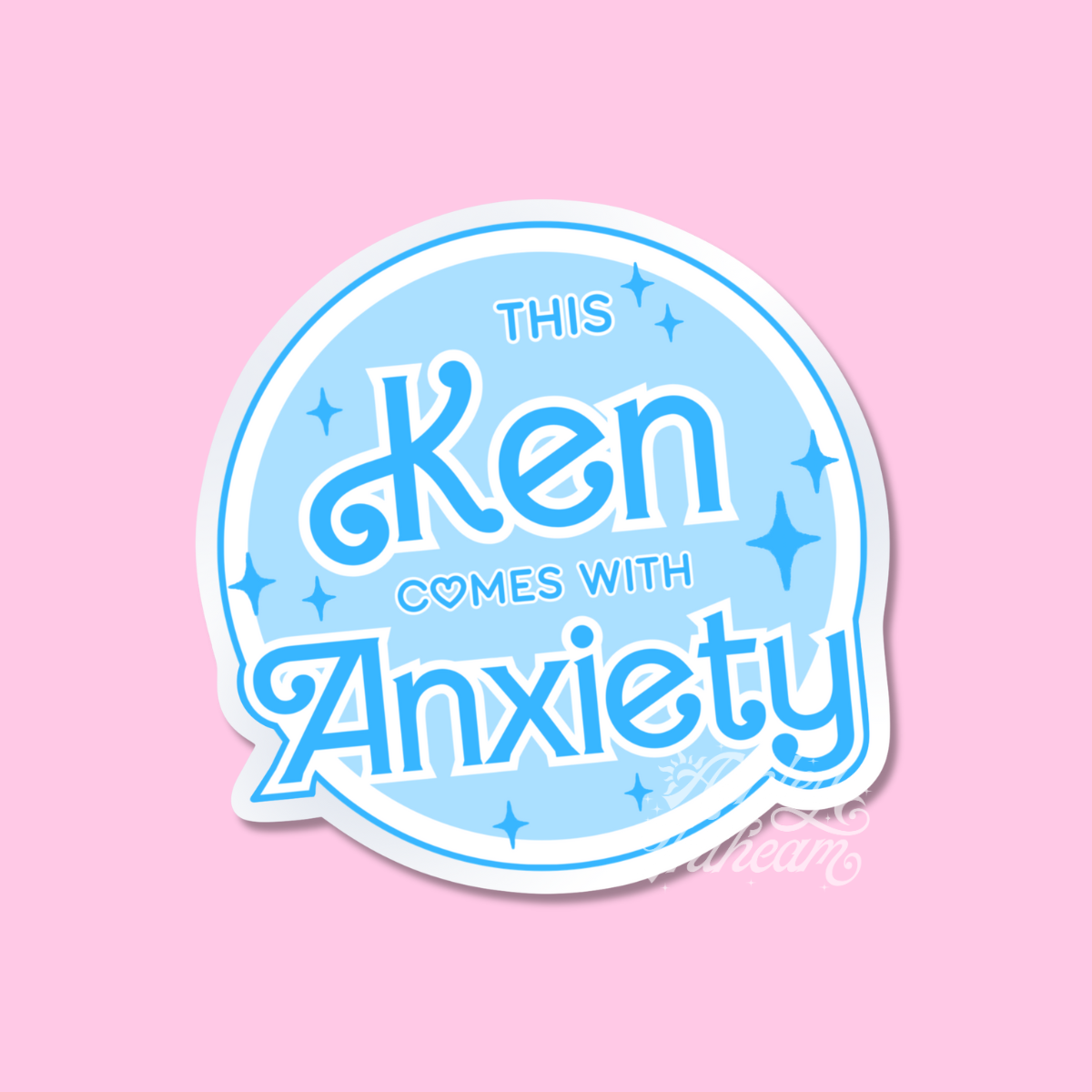 😅 This Ken Comes with Anxiety - The Relatable Boyfriend Sticker