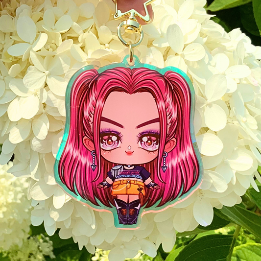 🔥 Chibi Mira Acrylic Keychain – K-Pop Demon Hunters