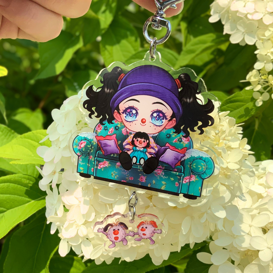 🛋️ Chibi Molly & The Big Comfy Couch Acrylic Keychain