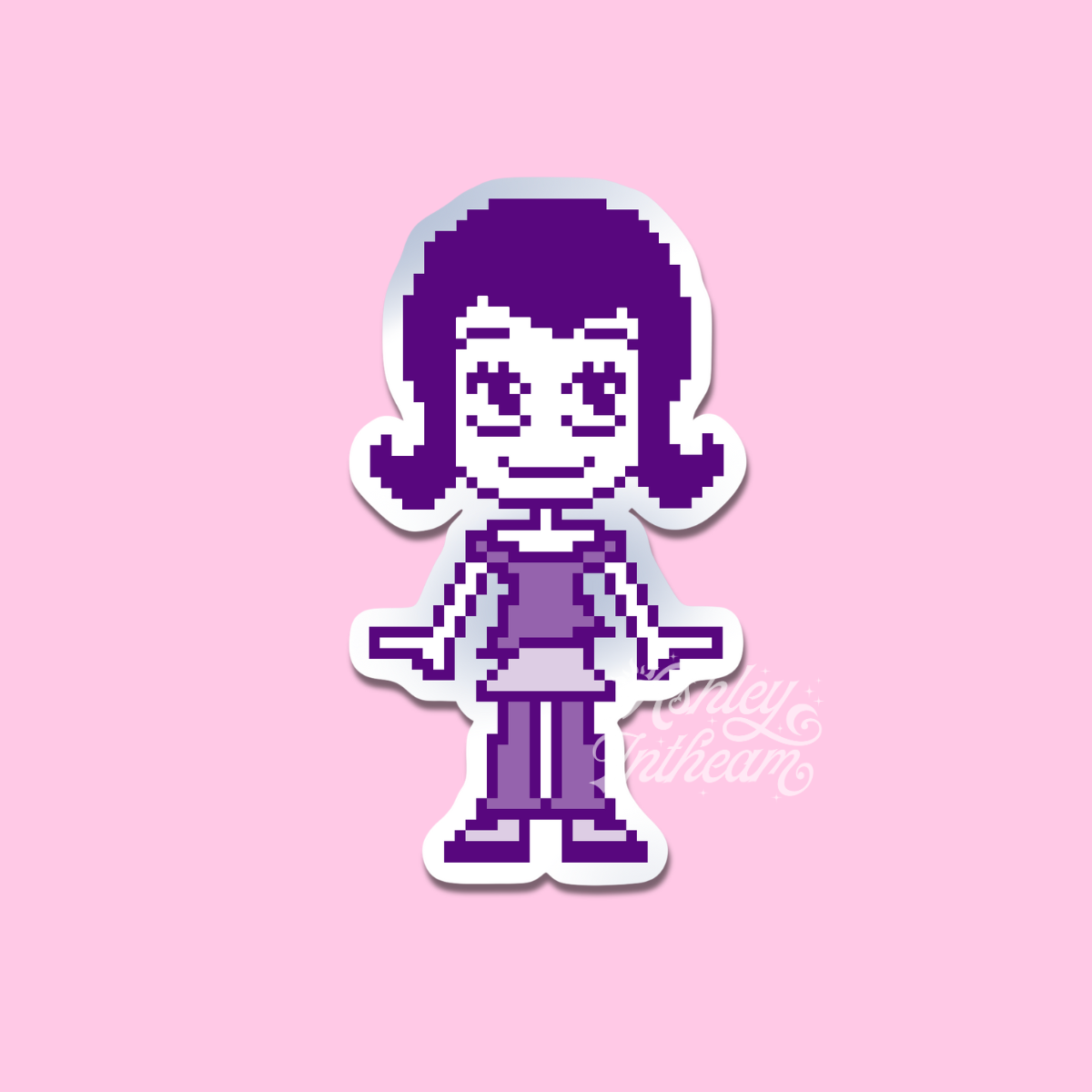 💗 Pixel Chix Girl - 8-Bit Babe Energy Sticker