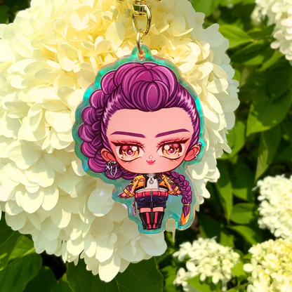 ✨ Chibi Rumi Acrylic Keychain - K-Pop Demon Hunters