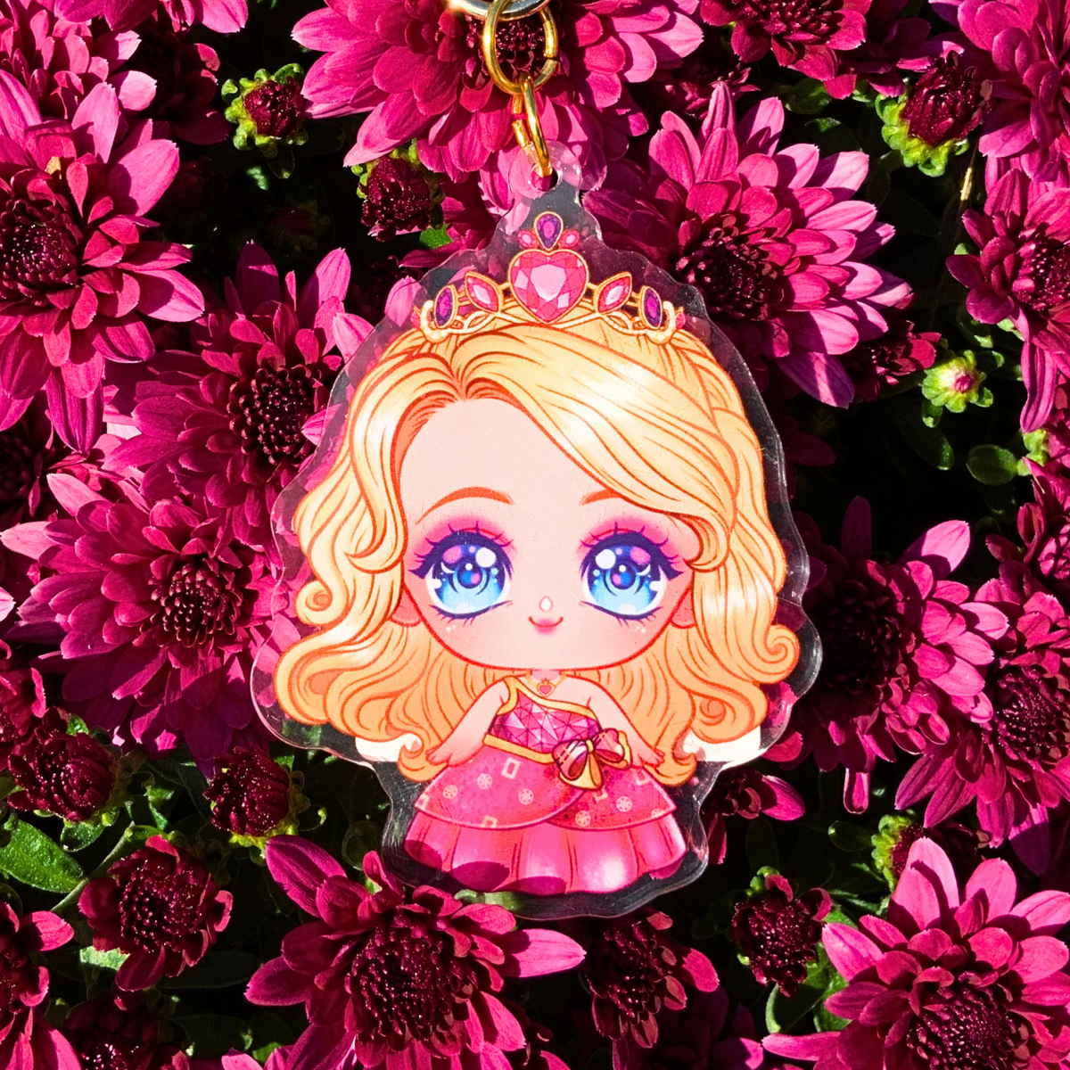 👑 Chibi Blair Acrylic Keychain – Barbie: Princess Charm School