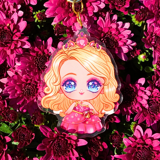 👑 Chibi Blair Acrylic Keychain – Barbie: Princess Charm School
