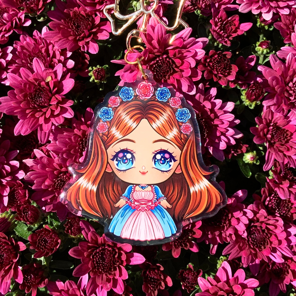 🎶 Chibi Erika Acrylic Keychain – Barbie as The Princess and the Pauper