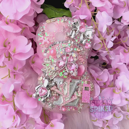 🎀 Pink Bow Butterfly Glow iPhone 13 Mini Case